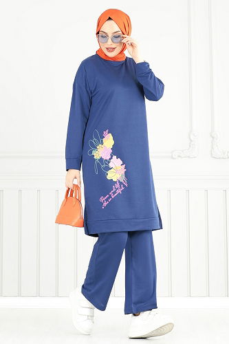 moda selvim Combined 5093UZ662 Indigo - Thumbnail