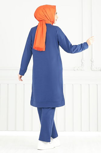 moda selvim طقم ازرق 5093UZ662 - Thumbnail