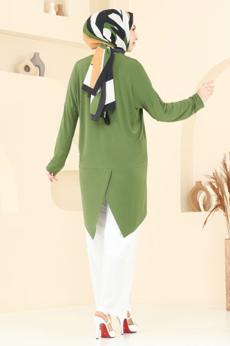 moda selvim طقم أخضر 5095UZ662 - Thumbnail