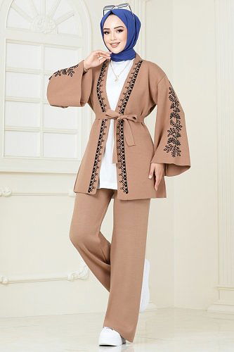moda selvim طقم لاتيه 511MT581 - Thumbnail