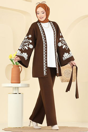 moda selvim Combined 512MT581 Brown - Thumbnail