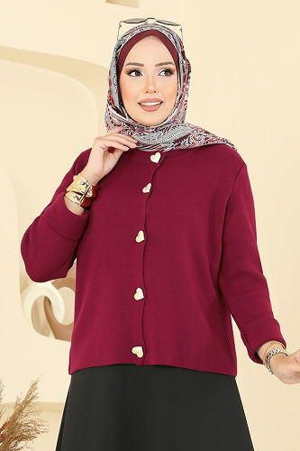 moda selvim Combined 5238MP806 Burgundy - Thumbnail