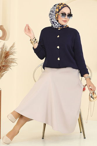 moda selvim طقم كحلي 5238MP806 - Thumbnail