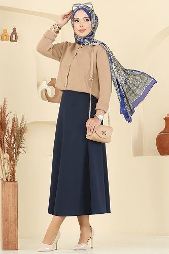 moda selvim طقم بيج 5238MP806 - Thumbnail