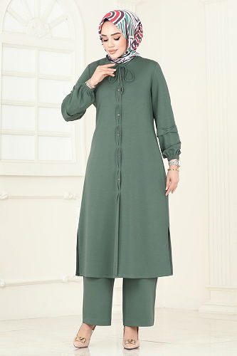 moda selvim Combined 5287AL357 Almond Green - Thumbnail