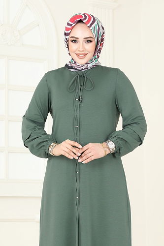 moda selvim طقم أخضر عشبي 5287AL357 - Thumbnail