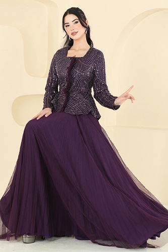 moda selvim Combined 5350DMNK1166 Damson - Thumbnail