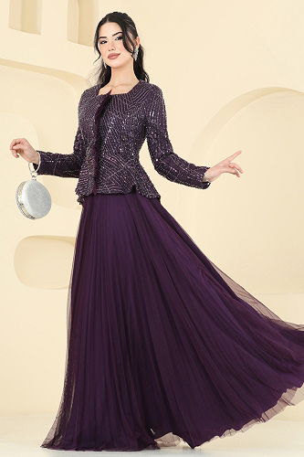 moda selvim Combined 5350DMNK1166 Damson - Thumbnail