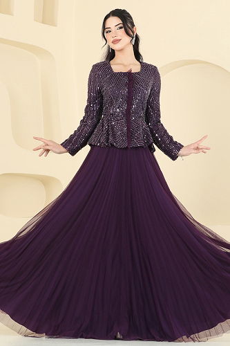 moda selvim Combined 5350DMNK1166 Damson - Thumbnail