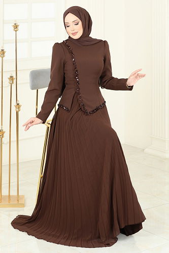 moda selvim Combined 5366DMNK1166 Brown - Thumbnail