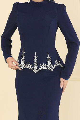 moda selvim طقم كحلي 5419D170 - Thumbnail