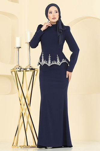 moda selvim طقم كحلي 5419D170 - Thumbnail