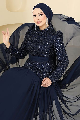 moda selvim طقم كحلي 5452DMNK1166 - Thumbnail