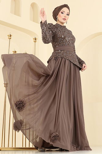 moda selvim طقم بيج وردي 5452DMNK1166 - Thumbnail