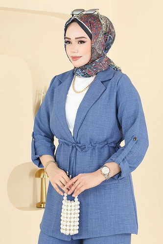 moda selvim طقم أزرق 5520MP806 - Thumbnail