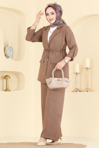 M.P. - طقم بيج غامق 5520MP806