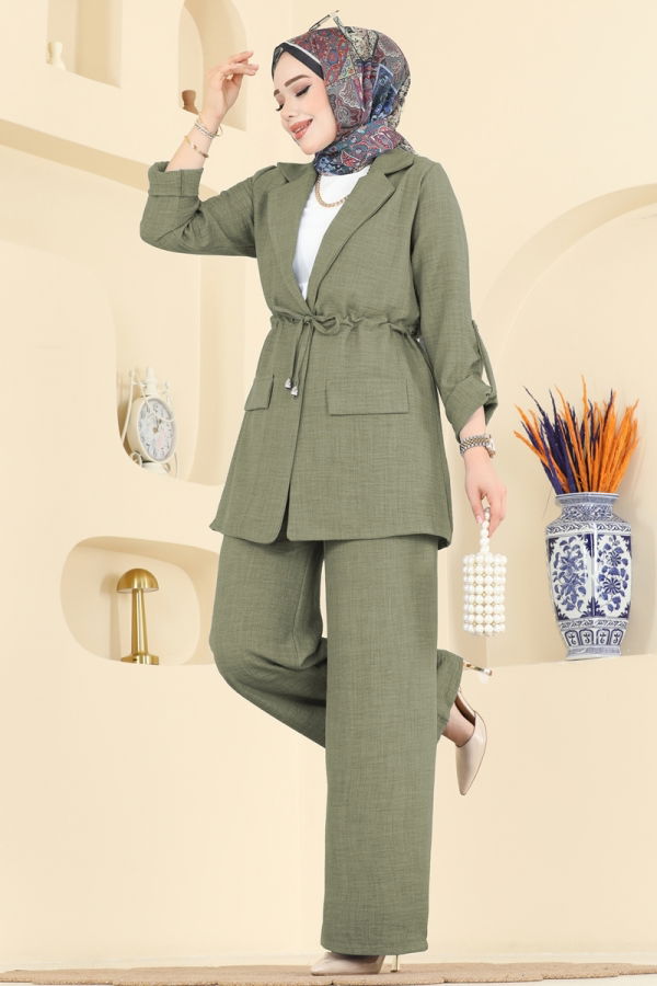 Modaselvim Hijab Combinations Combined 5520MP806 Khaki