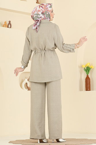 moda selvim طقم بيج 5520MP806 - Thumbnail