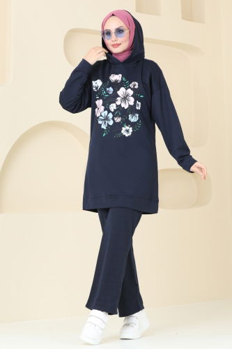 moda selvim Combined 5569ZNN863 Navy Blue - Thumbnail