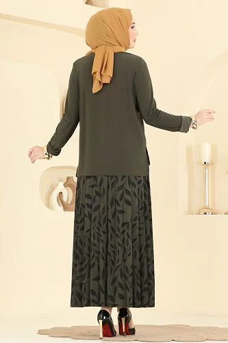 moda selvim Combined 5580ZNN863 Khaki - Thumbnail