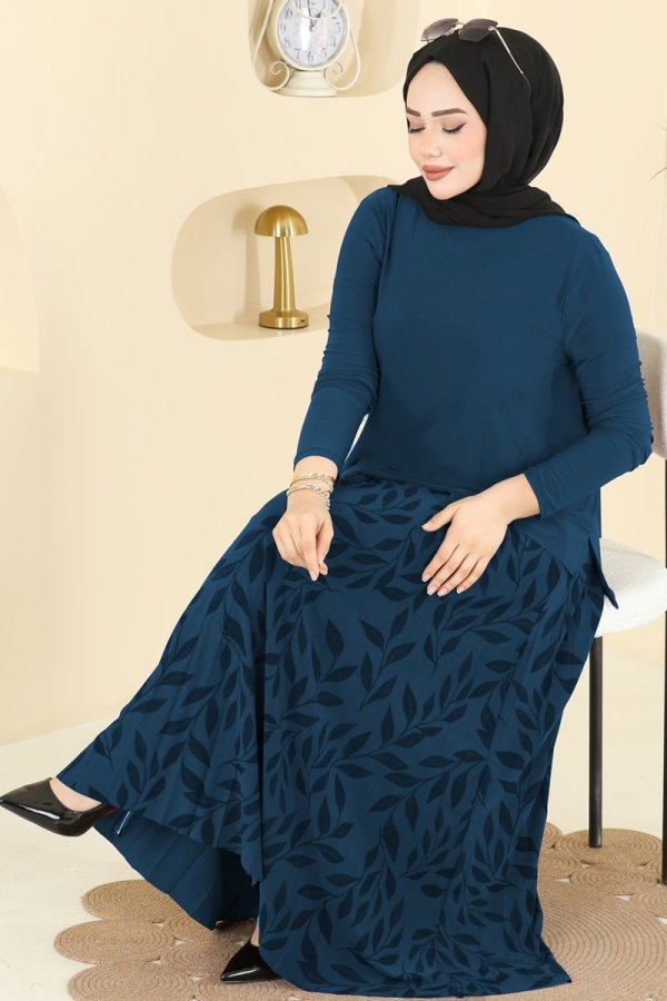 Modaselvim Hijab Combinations Combined 5580ZNN863 Petroleum