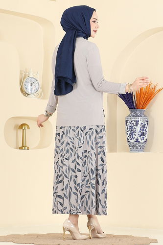 moda selvim طقم بيج 5580ZNN863 - Thumbnail