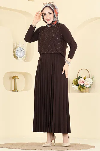 moda selvim Combined 5581ZNN863 Brown - Thumbnail