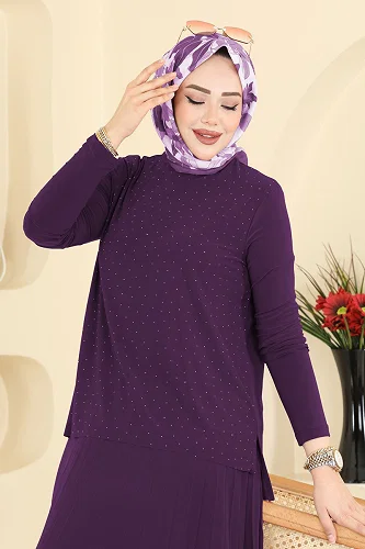 moda selvim Combined 5581ZNN863 Damson - Thumbnail