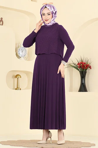 moda selvim Combined 5581ZNN863 Damson - Thumbnail