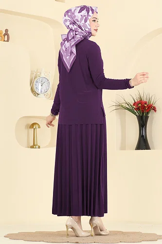 moda selvim Combined 5581ZNN863 Damson - Thumbnail