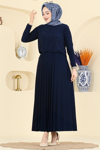 moda selvim Combined 5581ZNN863 Light Navy Blue - Thumbnail