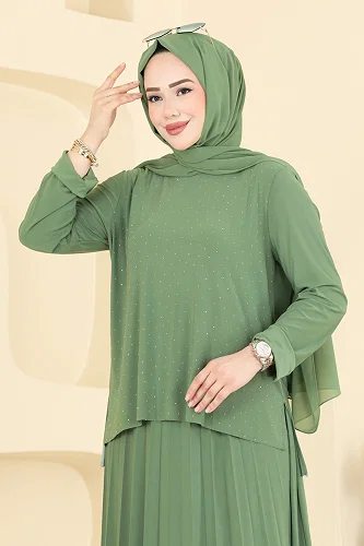 moda selvim Combined 5581ZNN863 Mint - Thumbnail