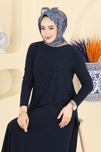 moda selvim Combined 5581ZNN863 Navy Blue - Thumbnail