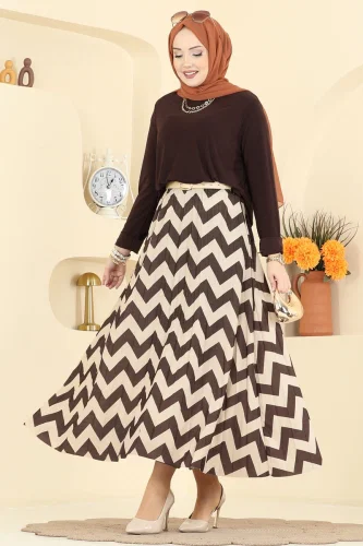 Z.N.N. - طقم بني وبيج 5582ZNN863