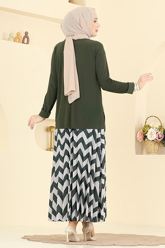 moda selvim Combined 5582ZNN863 Khaki&Vision - Thumbnail