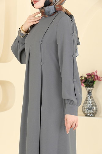 moda selvim طقم رمادي 558ASN888 - Thumbnail