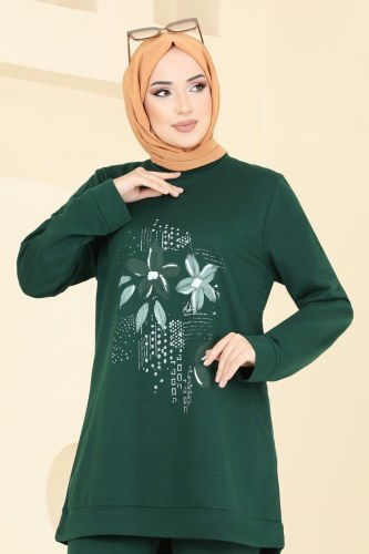 moda selvim طقم زيتي 5592ZNN863 - Thumbnail