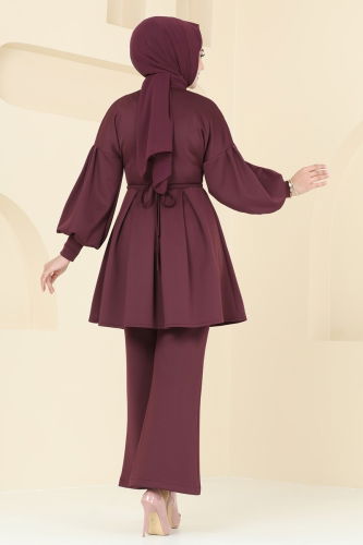 moda selvim Combined 5629EDF311 Burgundy - Thumbnail