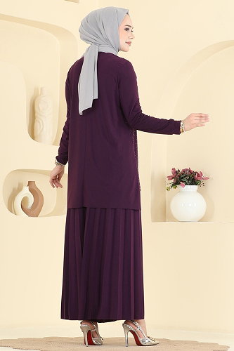 moda selvim Combined 5632ZNN863 Damson - Thumbnail