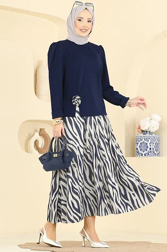 moda selvim Combined 5645ZNNK1102 Navy Blue - Thumbnail