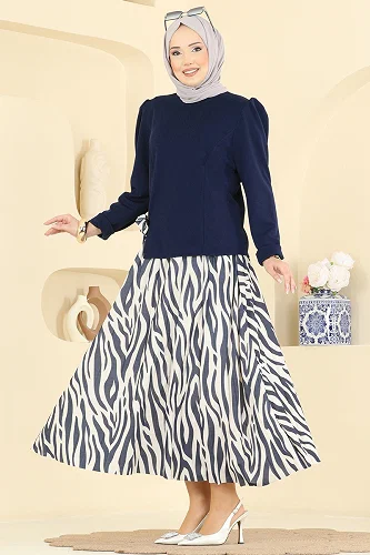 moda selvim Combined 5645ZNNK1102 Navy Blue - Thumbnail