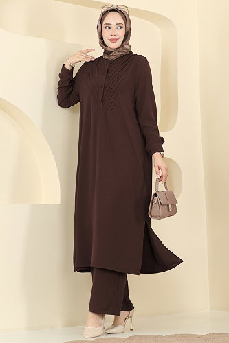 moda selvim Combined 5646ZNN863 Brown - Thumbnail