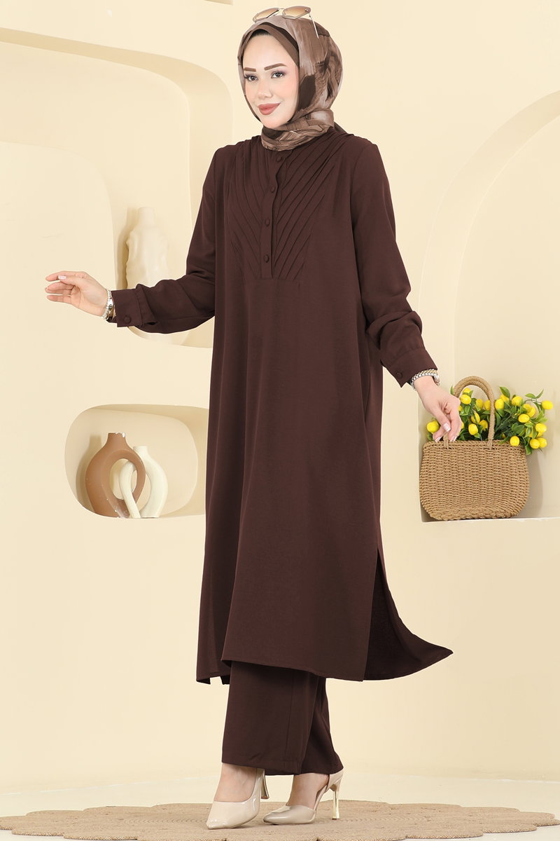 Combined 5646ZNN863 Brown - Moda Selvim