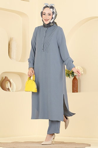 moda selvim Combined 5646ZNN863 Gray - Thumbnail
