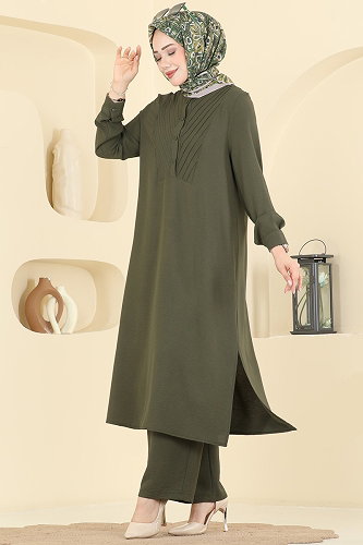 moda selvim Combined 5646ZNN863 Khaki - Thumbnail