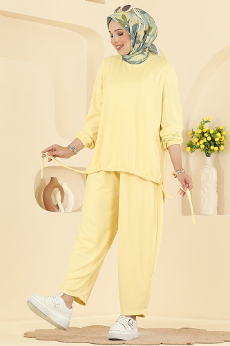 moda selvim Combined 5650ZNNK1102 Yellow - Thumbnail
