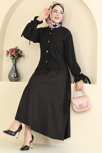 moda selvim Combined 5658ZNNK1102 Black - Thumbnail