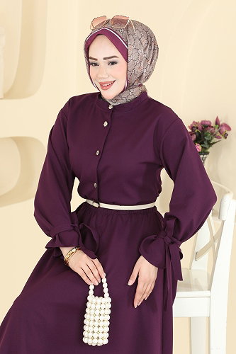 moda selvim Combined 5658ZNNK1102 Damson - Thumbnail