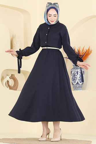 moda selvim طقم كحلي 5658ZNNK1102 - Thumbnail
