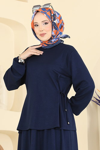 moda selvim Combined 5660ZNNK1102 Navy Blue - Thumbnail